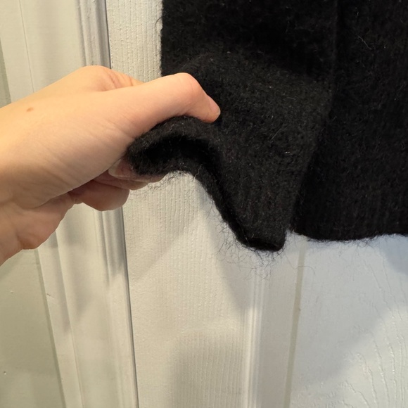 Sezane black lace knit sweater - Picture 9 of 9